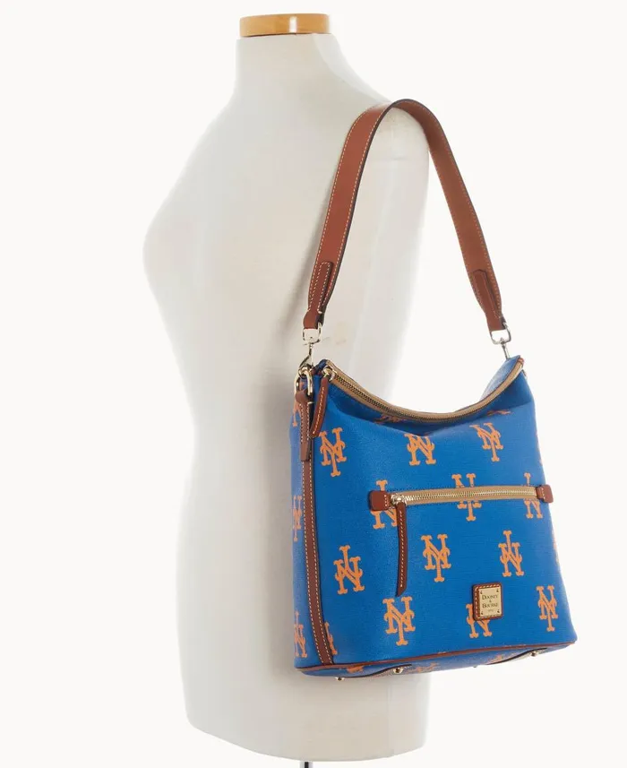 Dooney and Bourke Shoulder Bags MLB Mets Large Sac Mets 8211 WomenMen