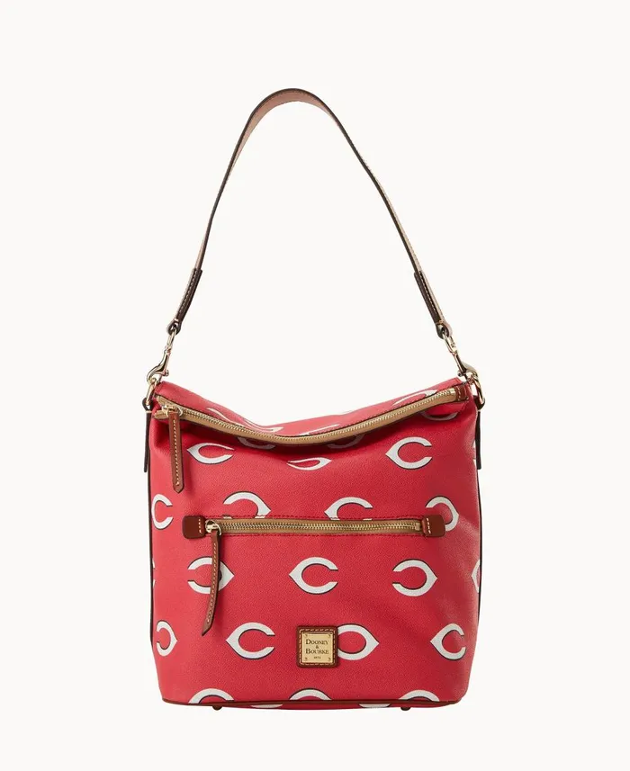 Dooney and Bourke Shoulder Bags MLB Reds Large Sac Reds 8211 WomenMen