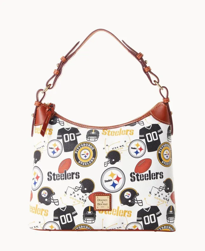 Dooney and Bourke Shoulder Bags NFL Steelers Hobo Steelers 8211 WomenMen