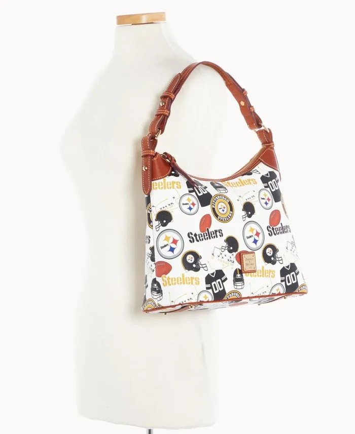 Dooney and Bourke Shoulder Bags NFL Steelers Hobo Steelers 8211 WomenMen
