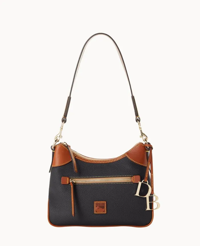 Dooney and Bourke Shoulder Bags Pebble Grain Small Hobo Black 8211 WomenMen