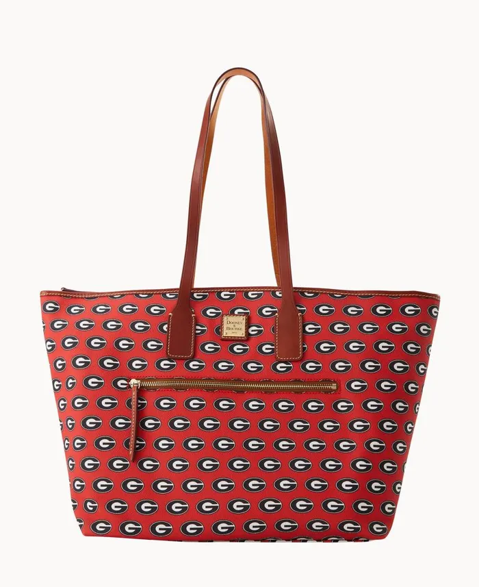 Dooney and Bourke Totes Collegiate University Of Georgia Large Tote U Of Georgia 8211 WomenMen Dooney and Bourke Totes Collegiate University Of Georgia Large Tote U Of Georgia 8211 WomenMen