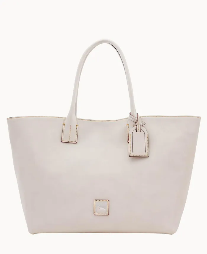 Dooney and Bourke Totes Florentine Medium Russel Bag Ecru 8211 WomenMen