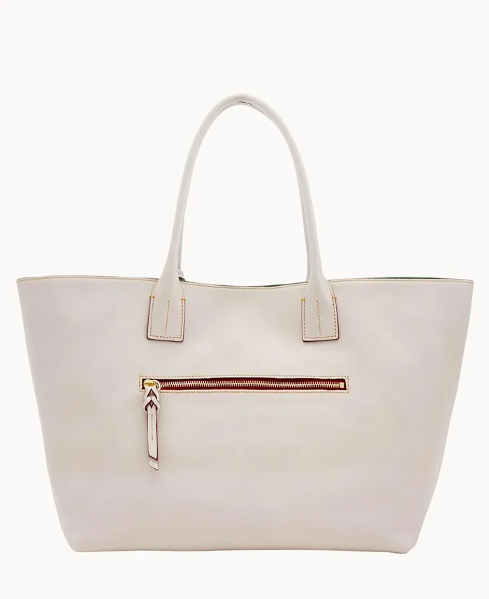 Dooney and Bourke Totes Florentine Medium Russel Bag Ecru 8211 WomenMen