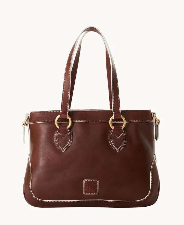 Dooney and Bourke Totes Florentine Shopper Chestnut 8211 WomenMen