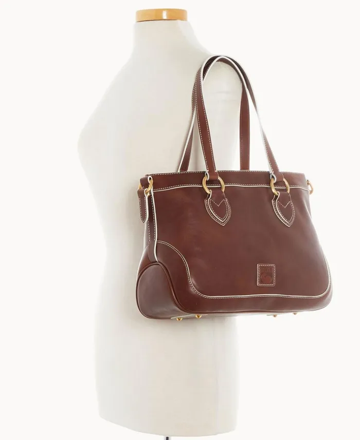 Dooney and Bourke Totes Florentine Shopper Chestnut 8211 WomenMen