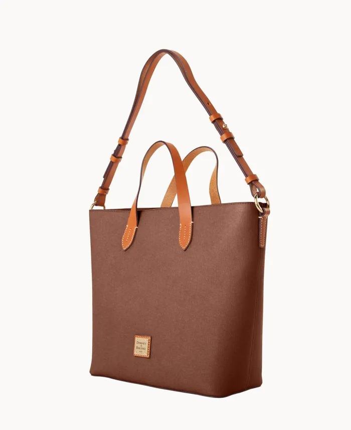 Dooney and Bourke Totes Saffiano Lilliana With Pouch Amber 8211 WomenMen