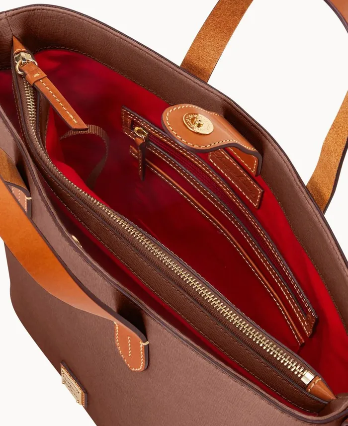 Dooney and Bourke Totes Saffiano Lilliana With Pouch Amber 8211 WomenMen