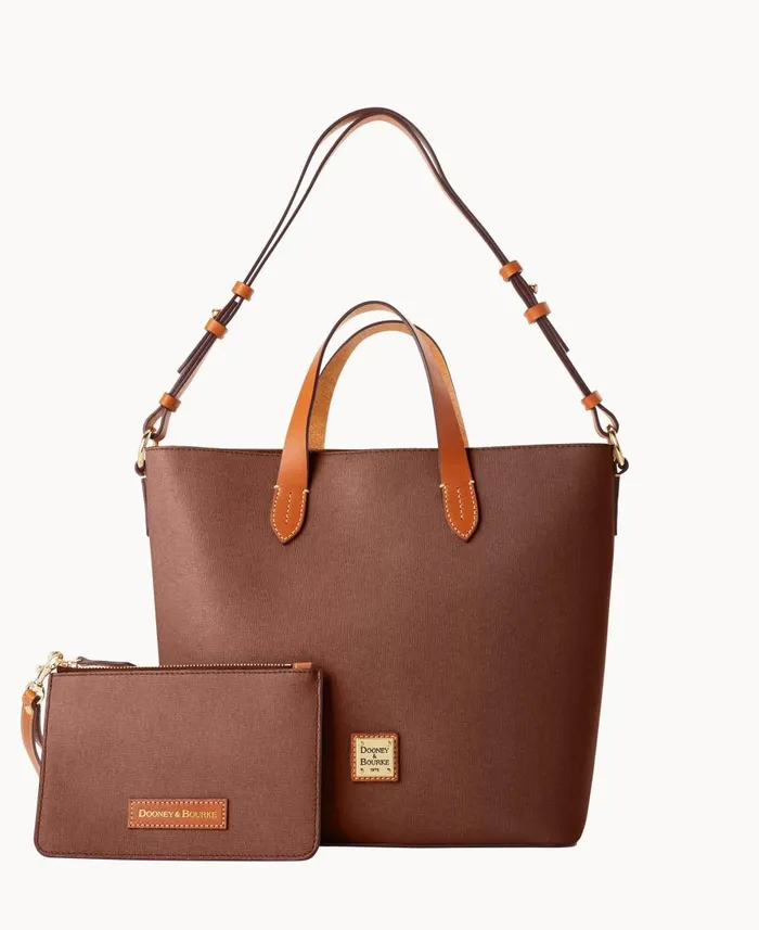 Dooney and Bourke Totes Saffiano Lilliana With Pouch Amber 8211 WomenMen