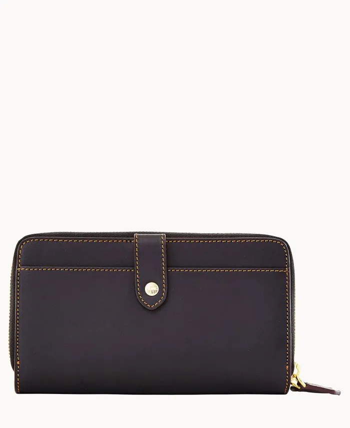 Dooney and Bourke Wallets Alto Large Double Zip Organizer Black 8211 WomenMen