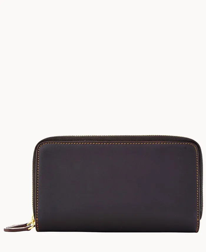 Dooney and Bourke Wallets Alto Large Double Zip Organizer Black 8211 WomenMen