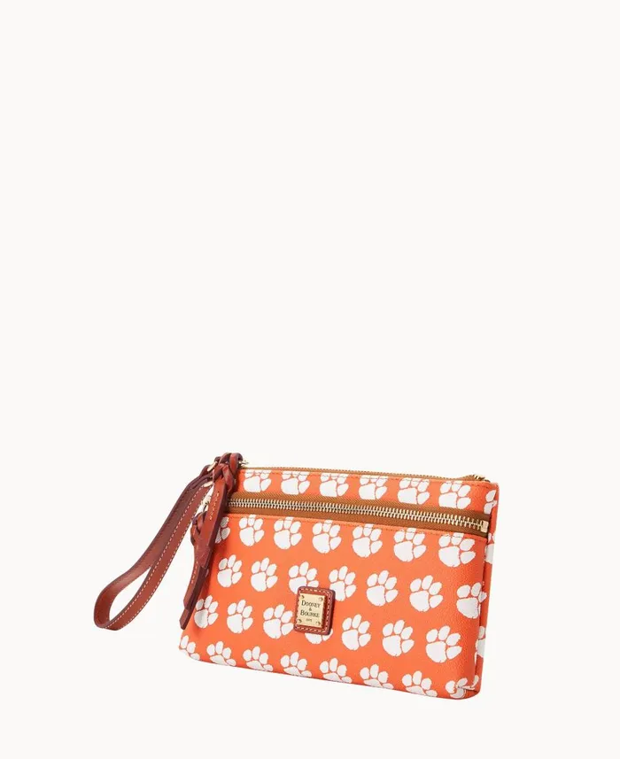 Dooney and Bourke Wallets Collegiate Clemson University Double Zip Wristlet Clemson University 8211 WomenMen Dooney and Bourke Wallets Collegiate Clemson University Double Zip Wristlet Clemson University 8211 WomenMen