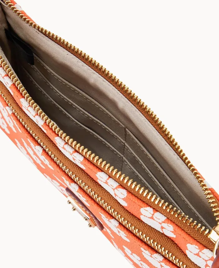 Dooney and Bourke Wallets Collegiate Clemson University Double Zip Wristlet Clemson University 8211 WomenMen Dooney and Bourke Wallets Collegiate Clemson University Double Zip Wristlet Clemson University 8211 WomenMen