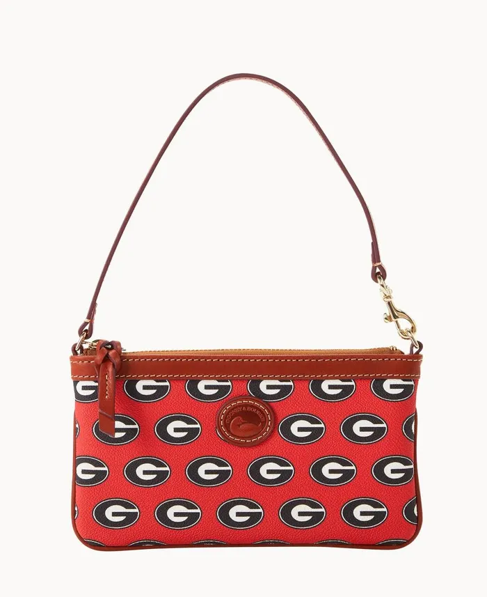 Dooney and Bourke Wallets Collegiate University Of Georgia Large Slim Wristlet Georgia 8211 WomenMen