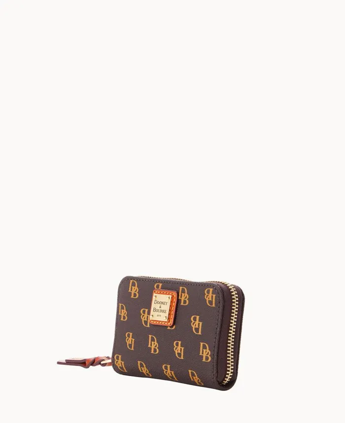 Dooney and Bourke Wallets Gretta Large Zip Around Credit Card Case Brown Tmoro 8211 WomenMen Dooney and Bourke Wallets Gretta Large Zip Around Credit Card Case Brown Tmoro 8211 WomenMen