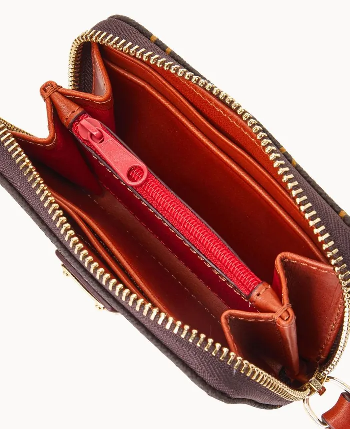 Dooney and Bourke Wallets Gretta Large Zip Around Credit Card Case Brown Tmoro 8211 WomenMen Dooney and Bourke Wallets Gretta Large Zip Around Credit Card Case Brown Tmoro 8211 WomenMen