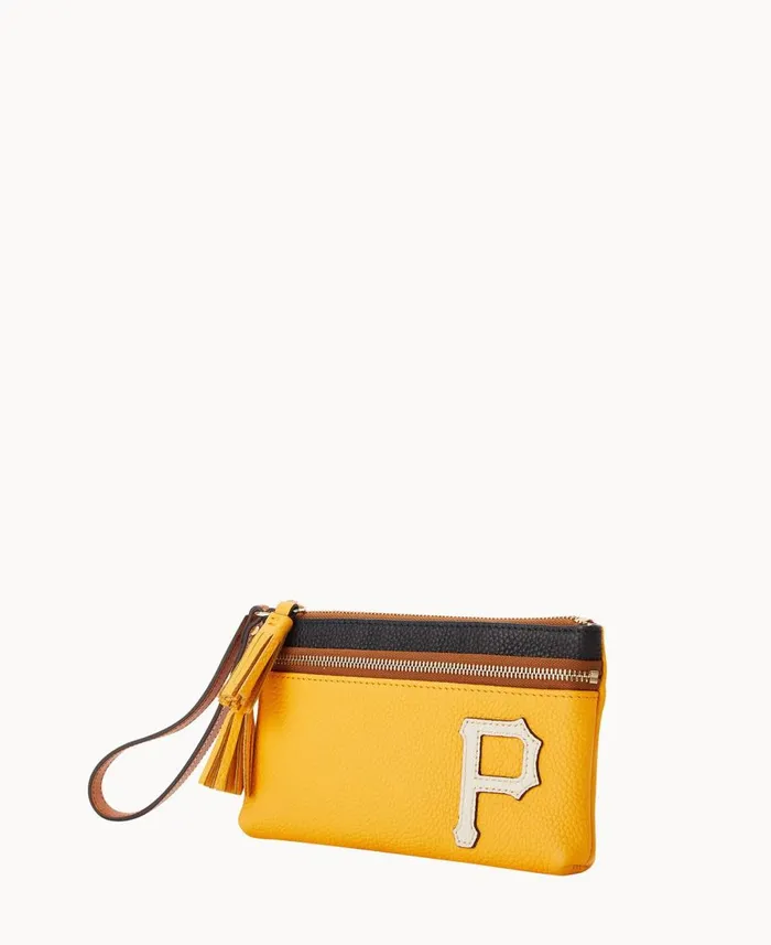 Dooney and Bourke Wallets MLB Pirates Double Zip Wristlet Pirates 8211 WomenMen Dooney and Bourke Wallets MLB Pirates Double Zip Wristlet Pirates 8211 WomenMen