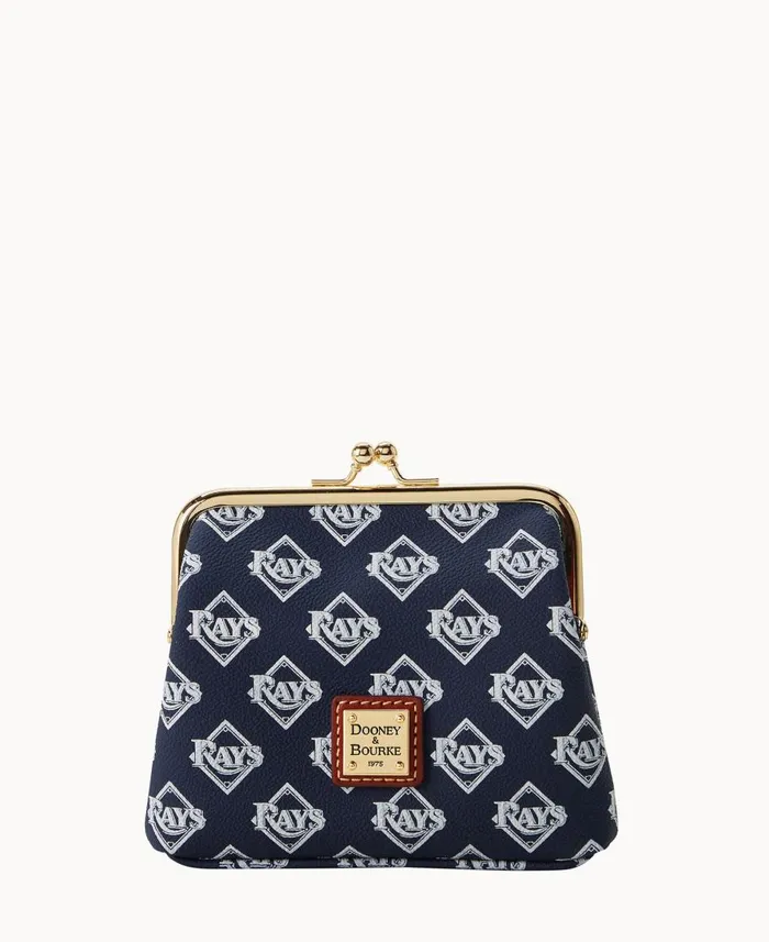 Dooney and Bourke Wallets MLB Rays Large Framed Purse Rays 8211 WomenMen