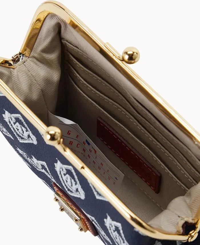 Dooney and Bourke Wallets MLB Rays Large Framed Purse Rays 8211 WomenMen