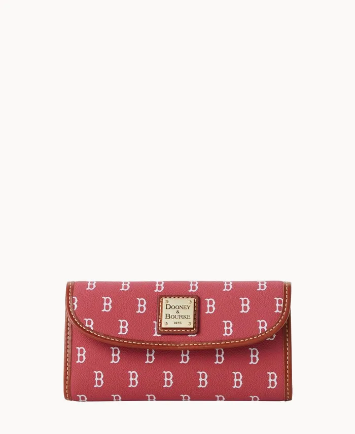 Dooney and Bourke Wallets MLB Red Sox Continental Clutch Red Sox 8211 WomenMen