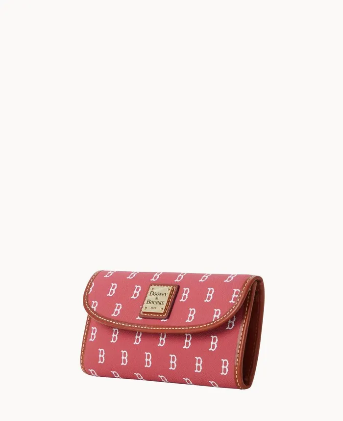 Dooney and Bourke Wallets MLB Red Sox Continental Clutch Red Sox 8211 WomenMen