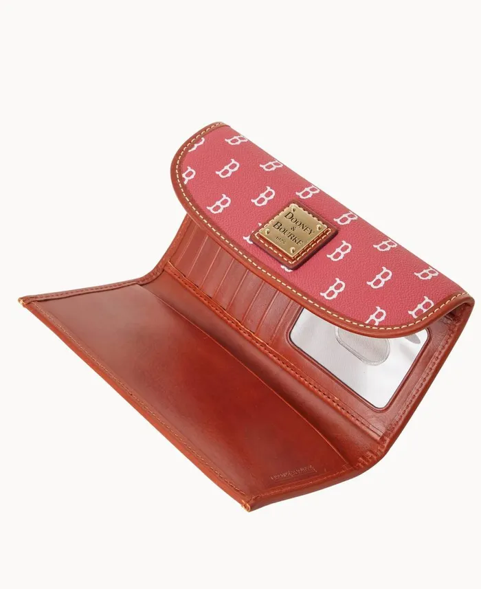 Dooney and Bourke Wallets MLB Red Sox Continental Clutch Red Sox 8211 WomenMen