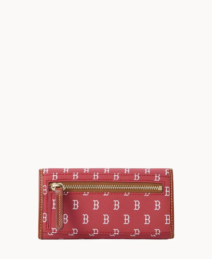 Dooney and Bourke Wallets MLB Red Sox Continental Clutch Red Sox 8211 WomenMen