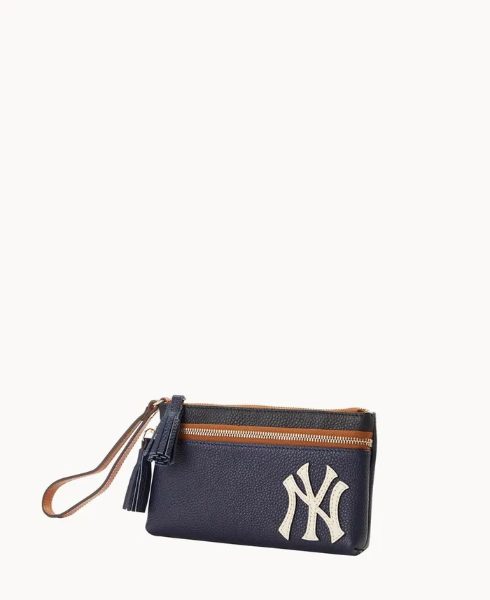 Dooney and Bourke Wallets MLB Yankees Double Zip Wristlet Yankees 8211 WomenMen Dooney and Bourke Wallets MLB Yankees Double Zip Wristlet Yankees 8211 WomenMen