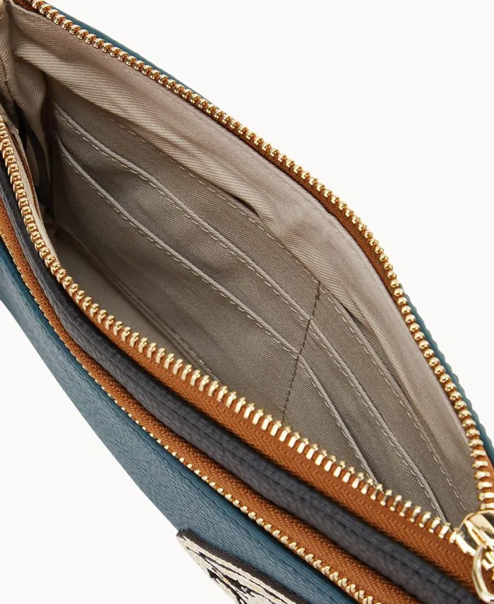 Dooney and Bourke Wallets NFL Eagles Double Zip Wristlet Eagles 8211 WomenMen Dooney and Bourke Wallets NFL Eagles Double Zip Wristlet Eagles 8211 WomenMen