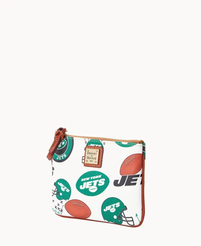 Dooney and Bourke Wallets NFL Jets Stadium Wristlet Jets 8211 WomenMen