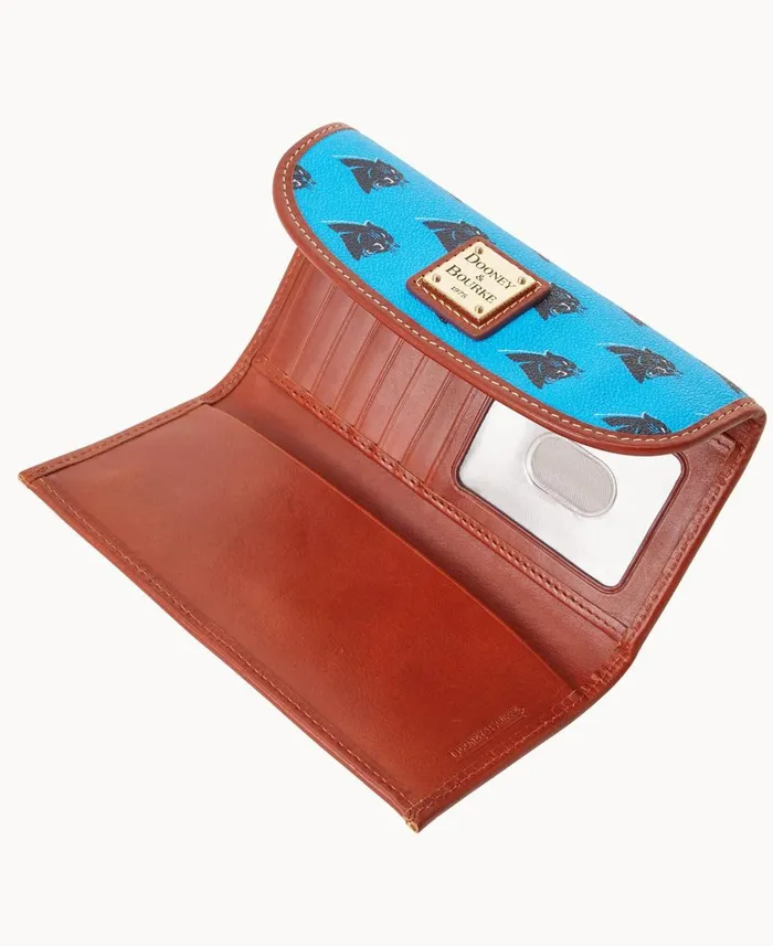 Dooney and Bourke Wallets NFL Panthers Continental Clutch Panthers 8211 WomenMen Dooney and Bourke Wallets NFL Panthers Continental Clutch Panthers 8211 WomenMen