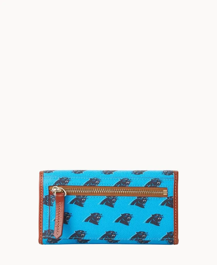 Dooney and Bourke Wallets NFL Panthers Continental Clutch Panthers 8211 WomenMen Dooney and Bourke Wallets NFL Panthers Continental Clutch Panthers 8211 WomenMen