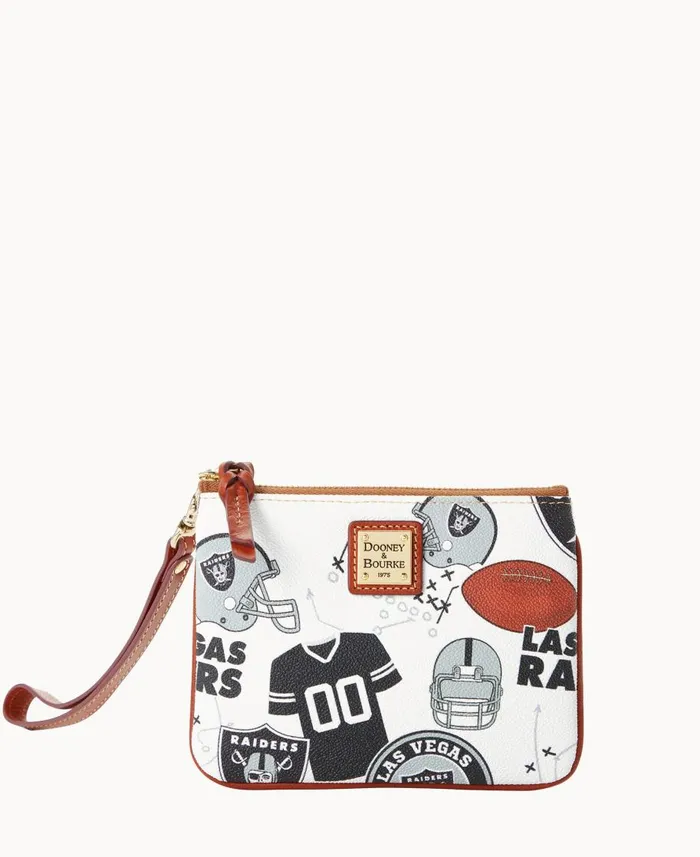 Dooney and Bourke Wallets NFL Raiders Stadium Wristlet Raiders 8211 WomenMen