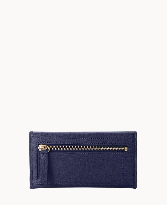 Dooney and Bourke Wallets Saffiano Continental Clutch Marine 8211 WomenMen