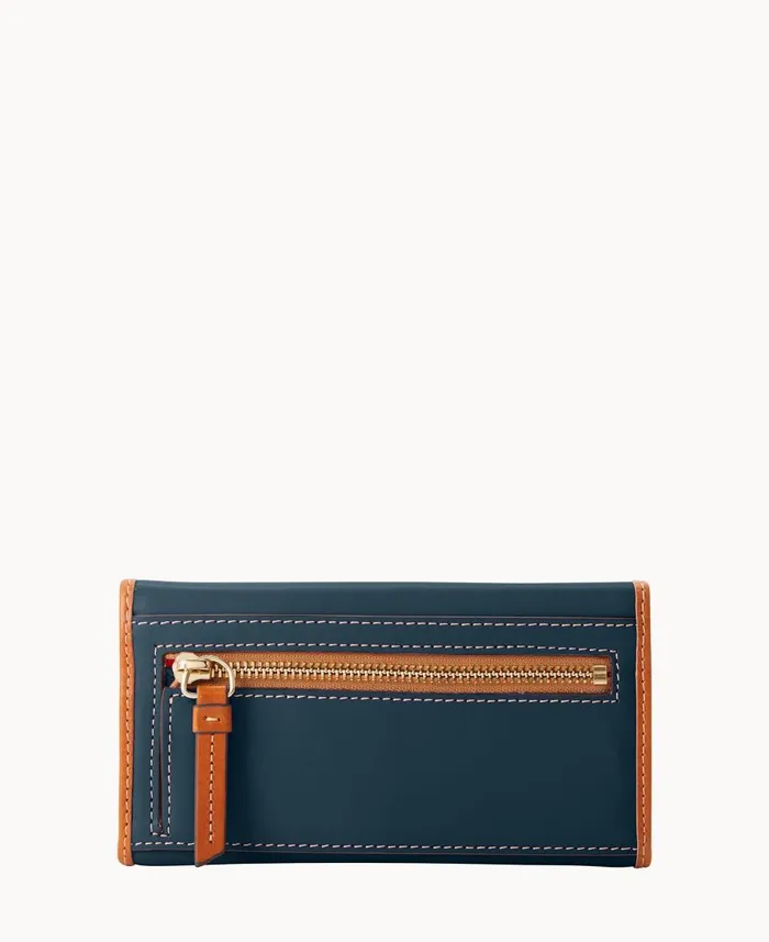 Dooney and Bourke Wallets Wexford Leather Continental Clutch Midnight Blue 8211 WomenMen Dooney and Bourke Wallets Wexford Leather Continental Clutch Midnight Blue 8211 WomenMen