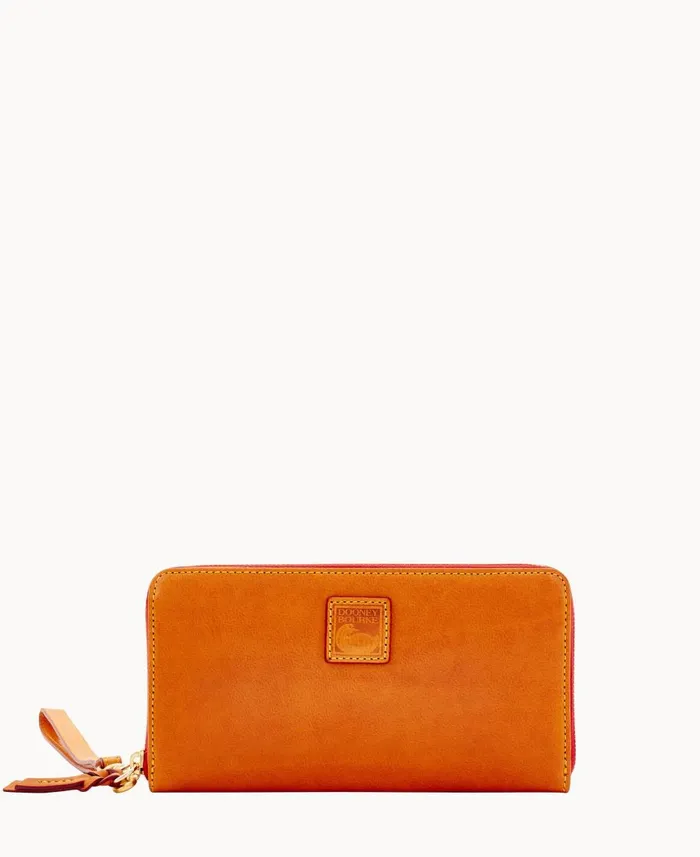 Dooney and Bourke Wristlets Florentine Large Zip Around Wristlet Natural 8211 WomenMen Dooney and Bourke Wristlets Florentine Large Zip Around Wristlet Natural 8211 WomenMen