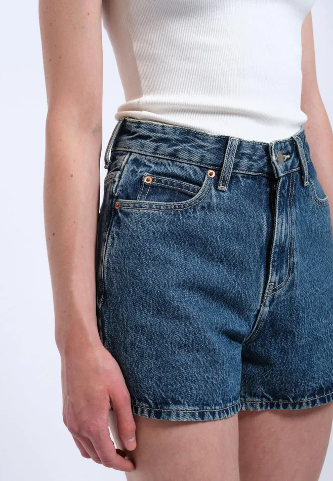 Dr Denim Shorts Women Nora Shorts 8211 Stream Mid Retro Stream Mid Retro