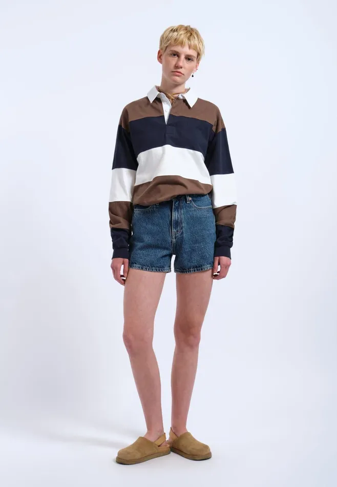 Dr Denim Shorts Women Nora Shorts 8211 Stream Mid Retro Stream Mid Retro