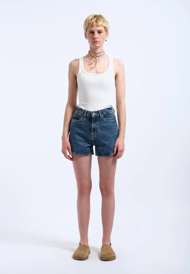 Dr Denim Shorts Women Nora Shorts 8211 Stream Mid Retro Stream Mid Retro