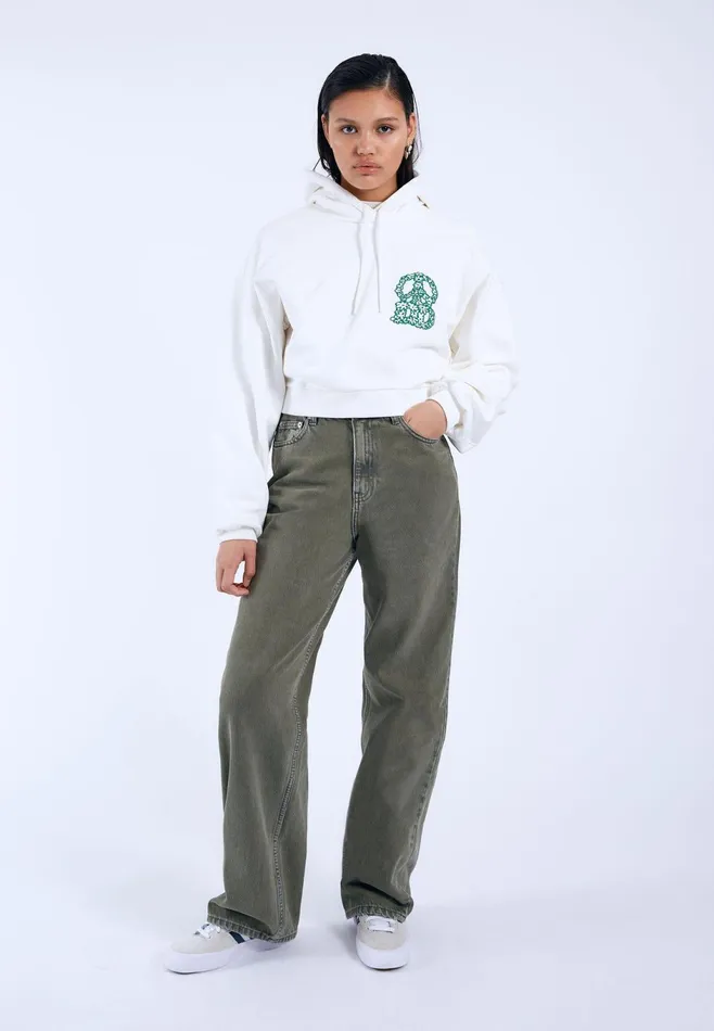 Dr Denim Sweatshirts and Hoodies Women Ethel Hoodie 8211 Off White Small DD Peace Off White Small Dd Peace