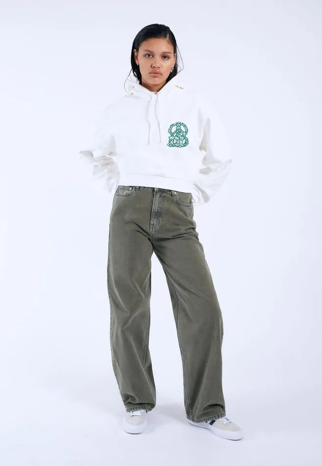 Dr Denim Sweatshirts and Hoodies Women Ethel Hoodie 8211 Off White Small DD Peace Off White Small Dd Peace