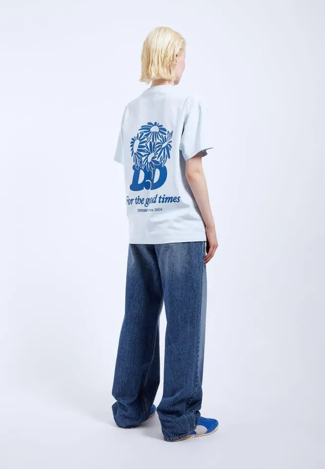 Dr Denim Tees and Longsleeves Men Trooper Tee 8211 Sky DD Daisy Sky Dd Daisy