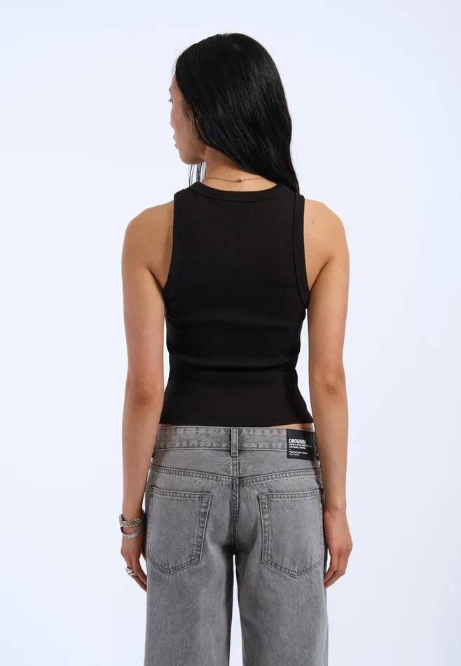 Dr Denim Tees and Tanks Women Etta Top 8211 Black Black