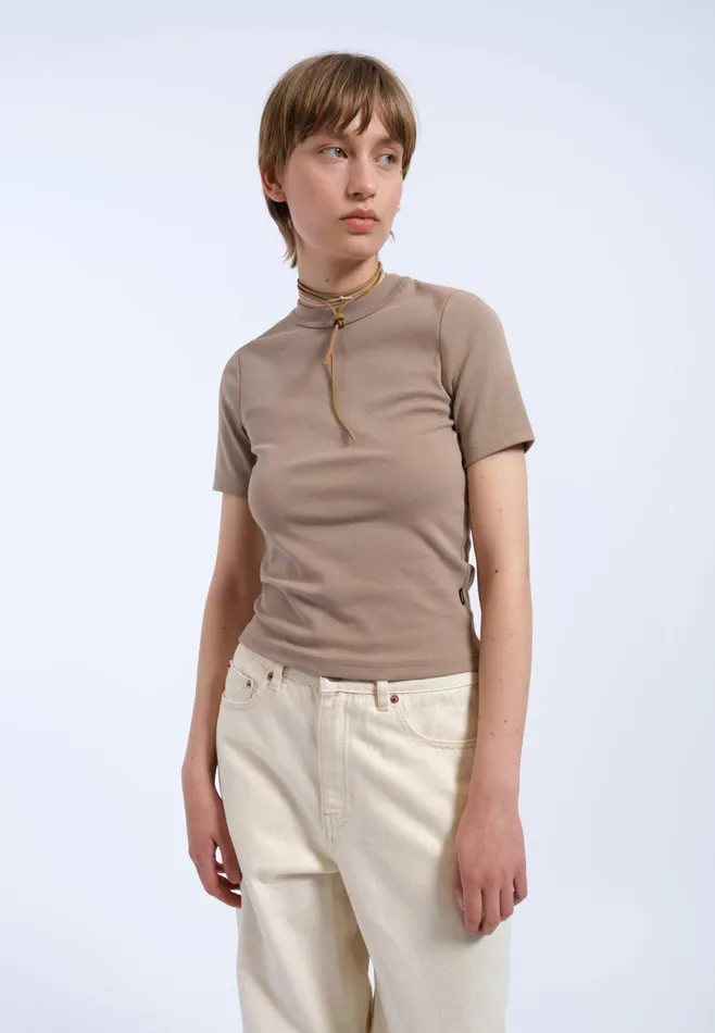 Dr Denim Tees and Tanks Women Kenna Top 8211 Light Morel Light Morel
