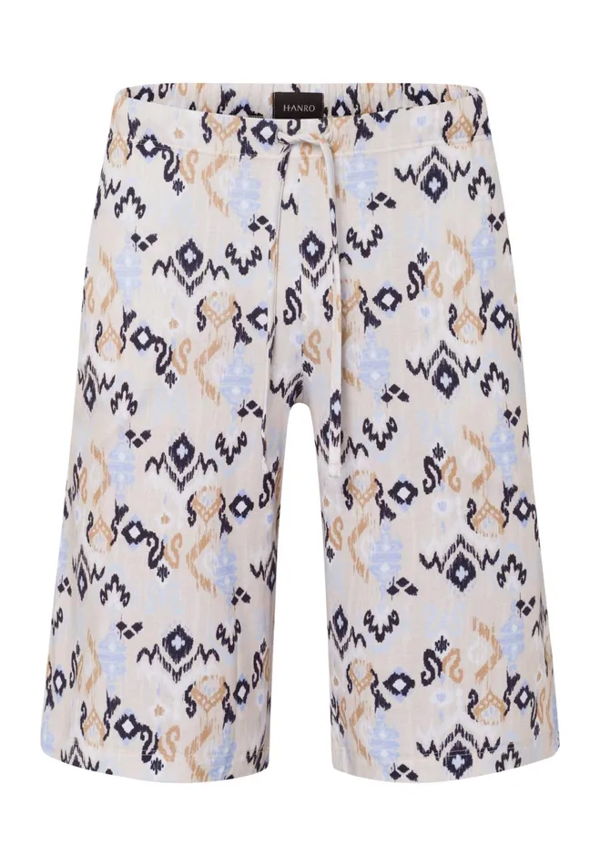 Drawstring Cotton Shorts Gradient Print Men HANRO Pajama Bottoms