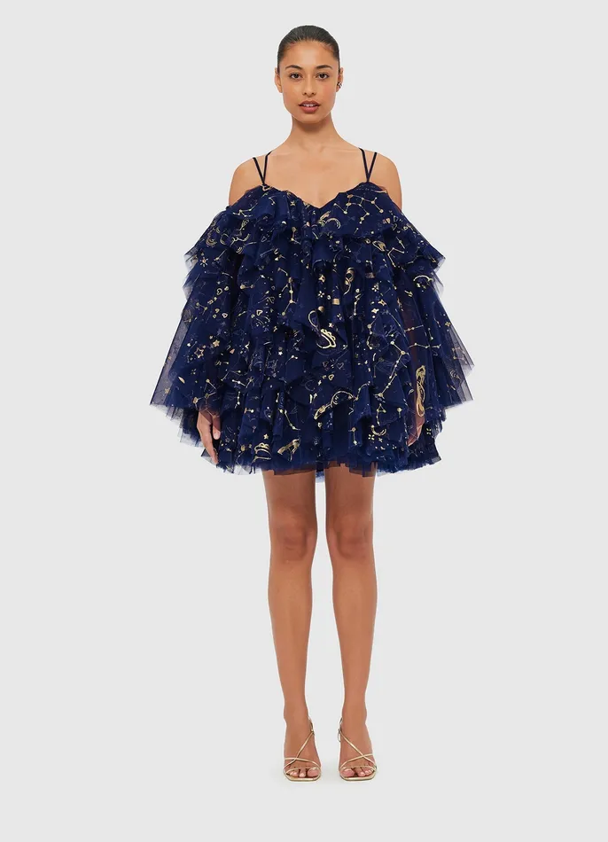 Dresses and Jumpsuits LEO LIN Women Kimberly Mini Dress 8211 Celestial Print