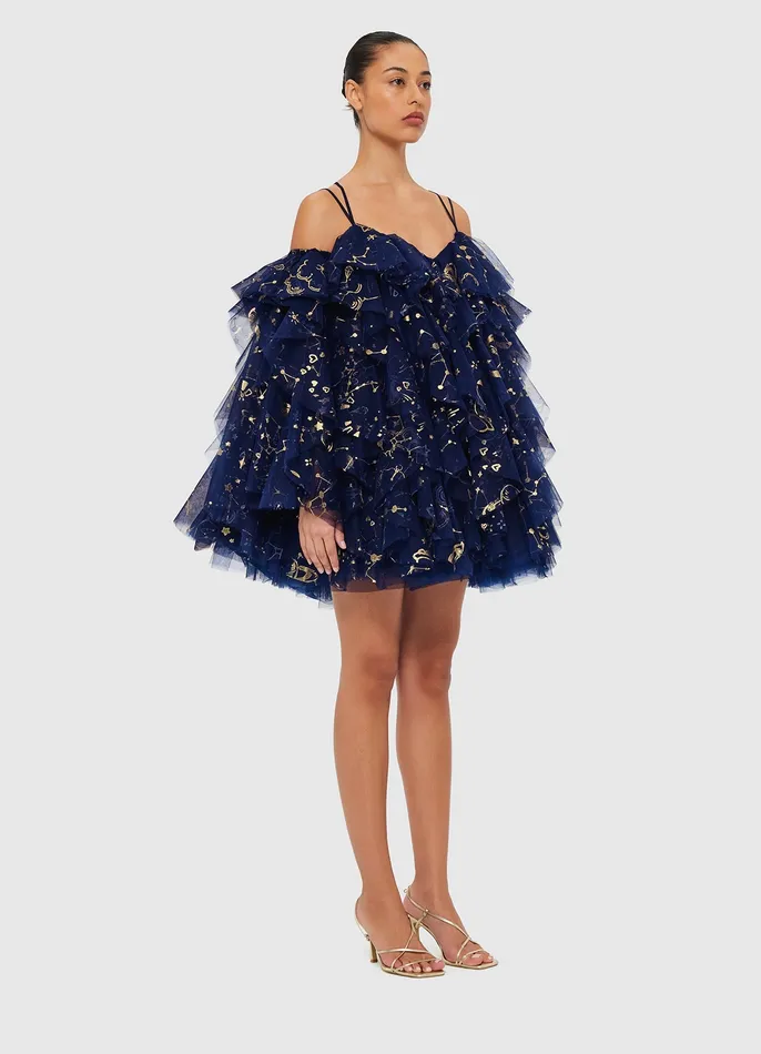 Dresses and Jumpsuits LEO LIN Women Kimberly Mini Dress 8211 Celestial Print