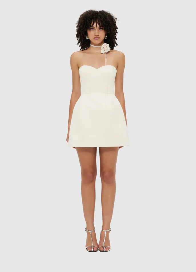 Dresses and Jumpsuits LEO LIN Women Rosalie Bustier Mini Dress 8211 Vanilla