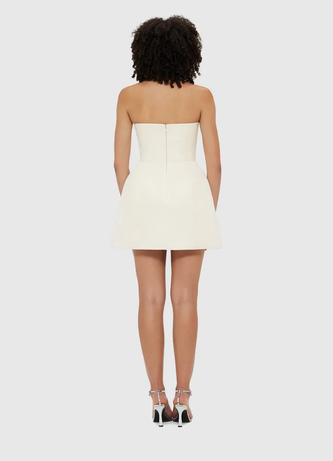 Dresses and Jumpsuits LEO LIN Women Rosalie Bustier Mini Dress 8211 Vanilla