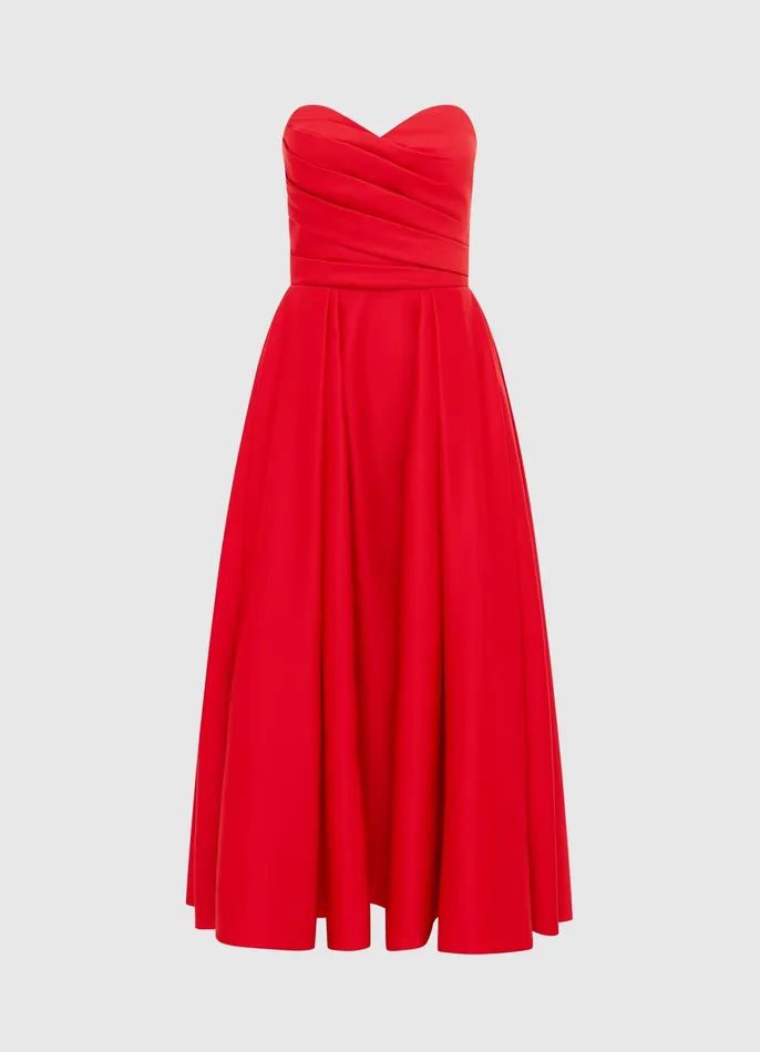 Dresses and Jumpsuits Women Jessica Bustier Gown 8211 Red LEO LIN